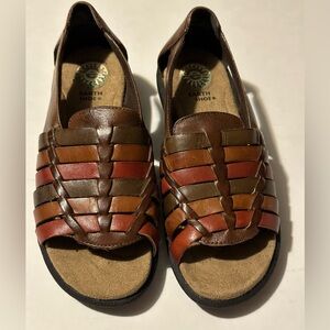 Earth Origins Women’s Multicolor Leather Sandals, 7.5